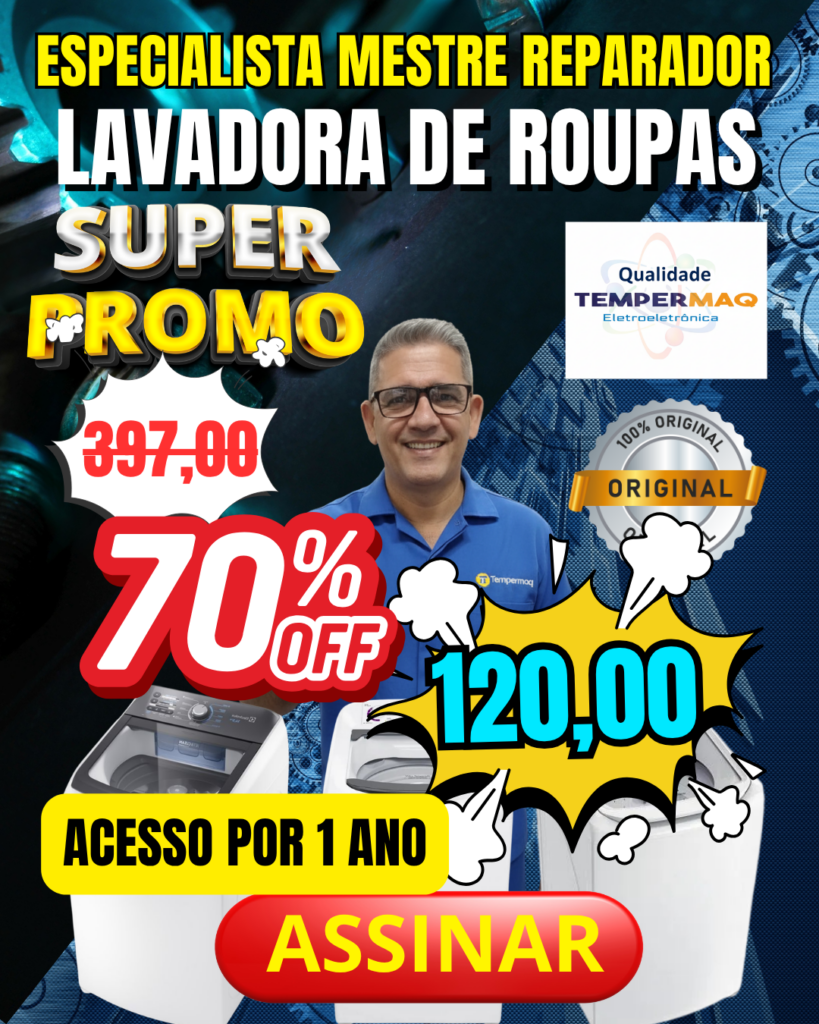 cursode manutenção de lavadora de roupas